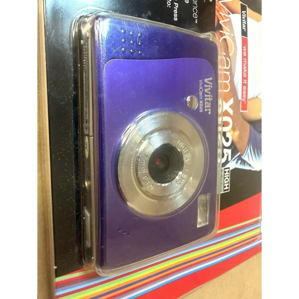Vivitar ViviCam X025 Digital Camera – 10.1MP Purple - FACTORY SEALED